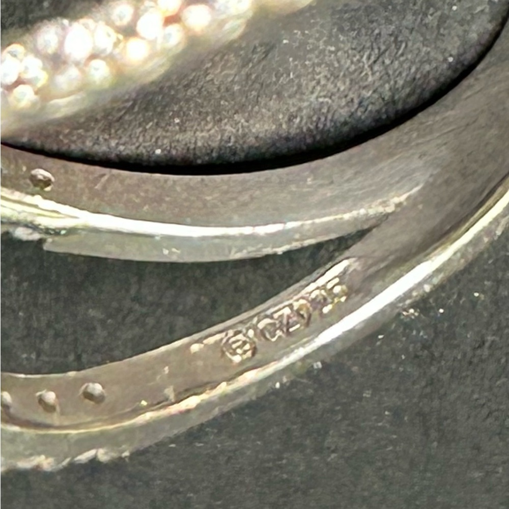 Sterling Silver Cz Infinity Ring - image 4